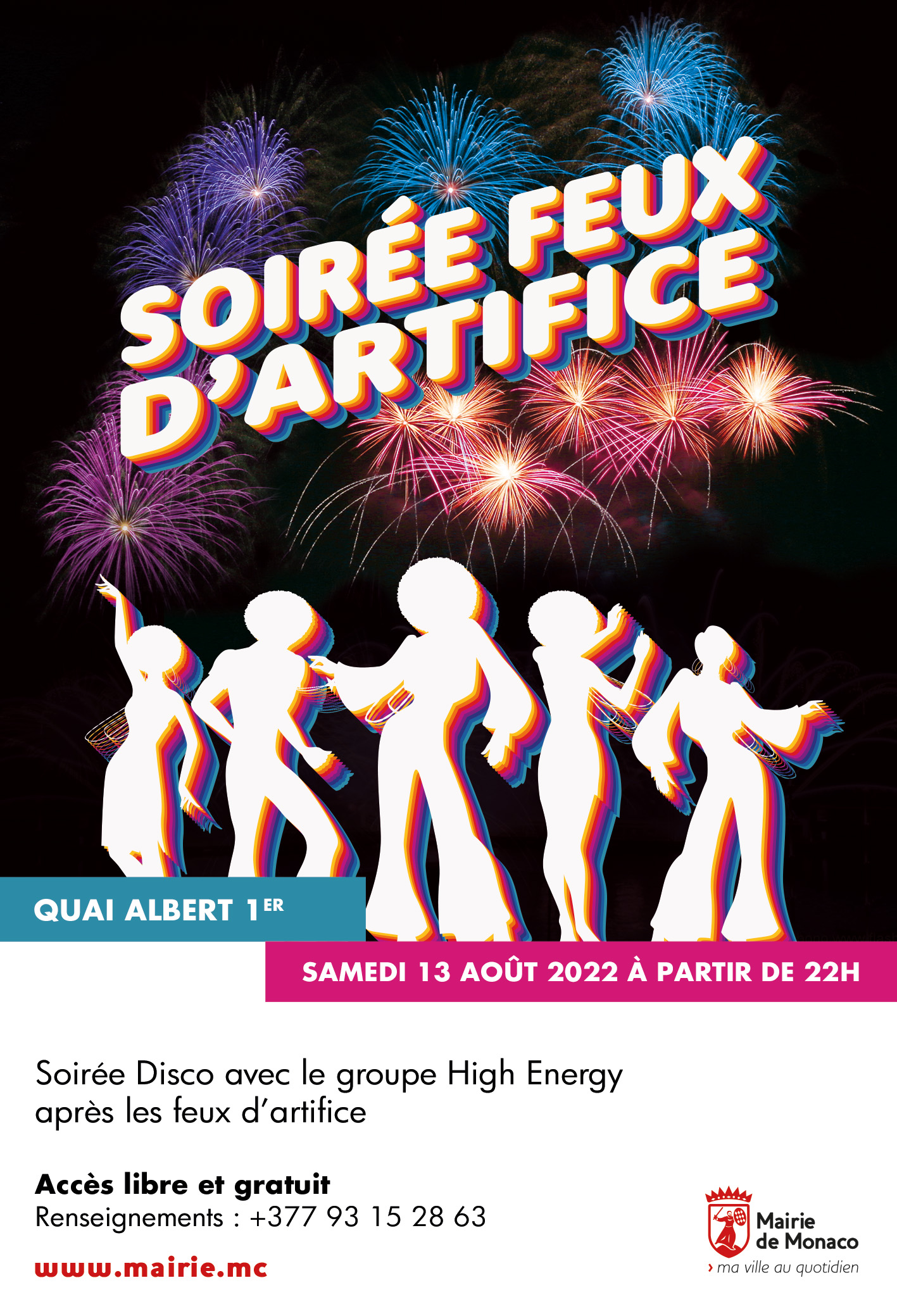 Feu Dartifice 14 Juillet 2022 93 Feu d'artifice et soirée Disco à Monaco samedi 13 août 2022 | RécréaNice