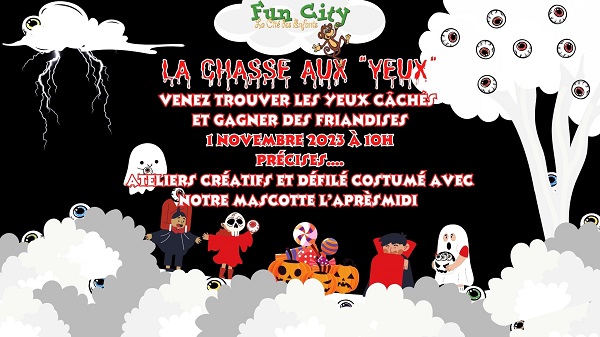 chasse-bonbons-halloween-2023-alpes-maritimes-cannes-enfants-parc-fun-city