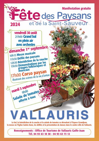 fete-paysans-saint-sauveur-vallauris-programme-horaires-defile-bal-2024