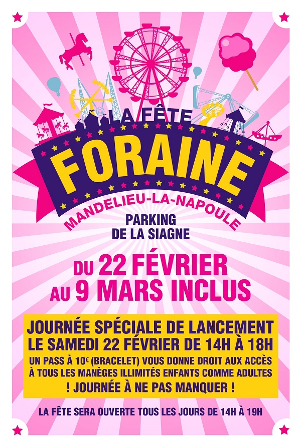 fete-foraine-maneges-mandelieu-fevrier-hiver-carnaval-horaires-tarifs-emplacement