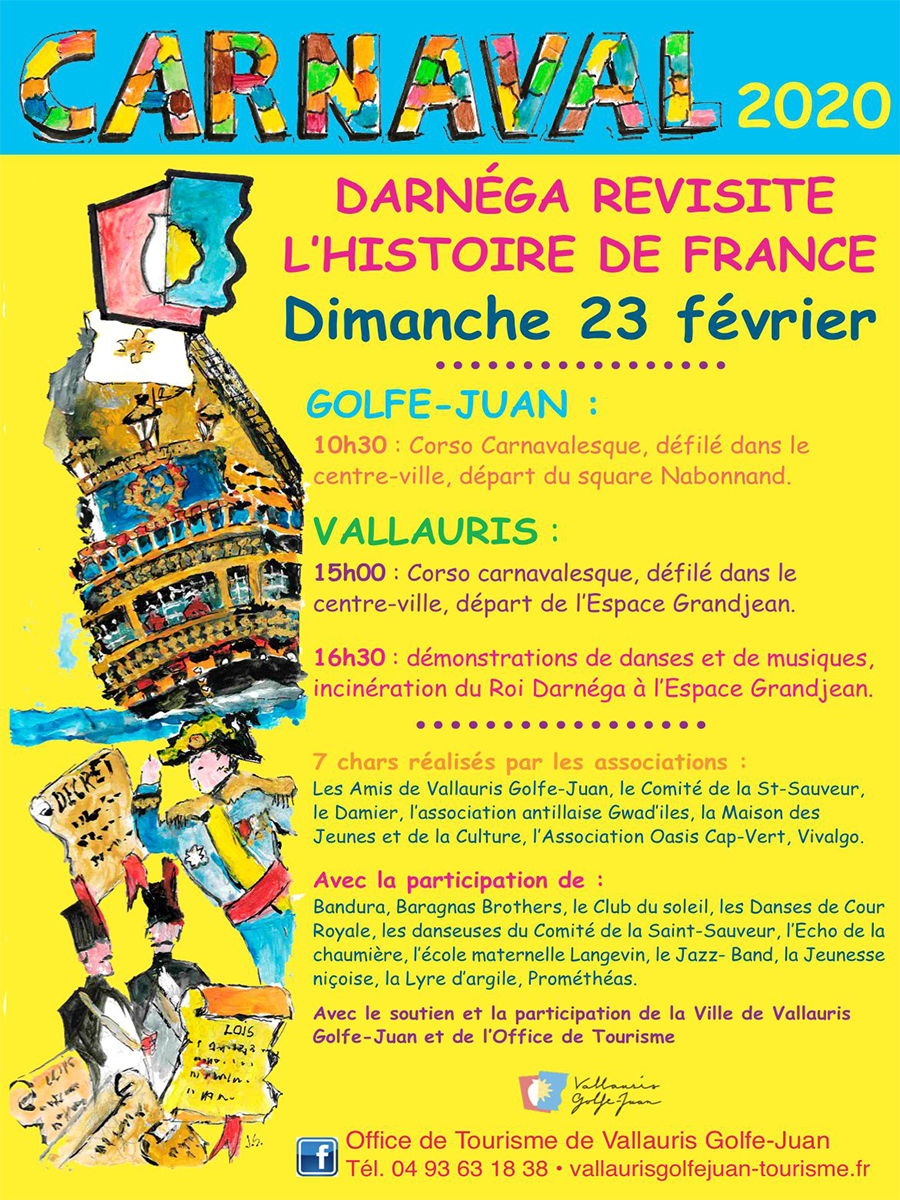 Carnaval Darnega A Vallauris Golfe Juan Dimanche 23 Fevrier 2020 Recreanice