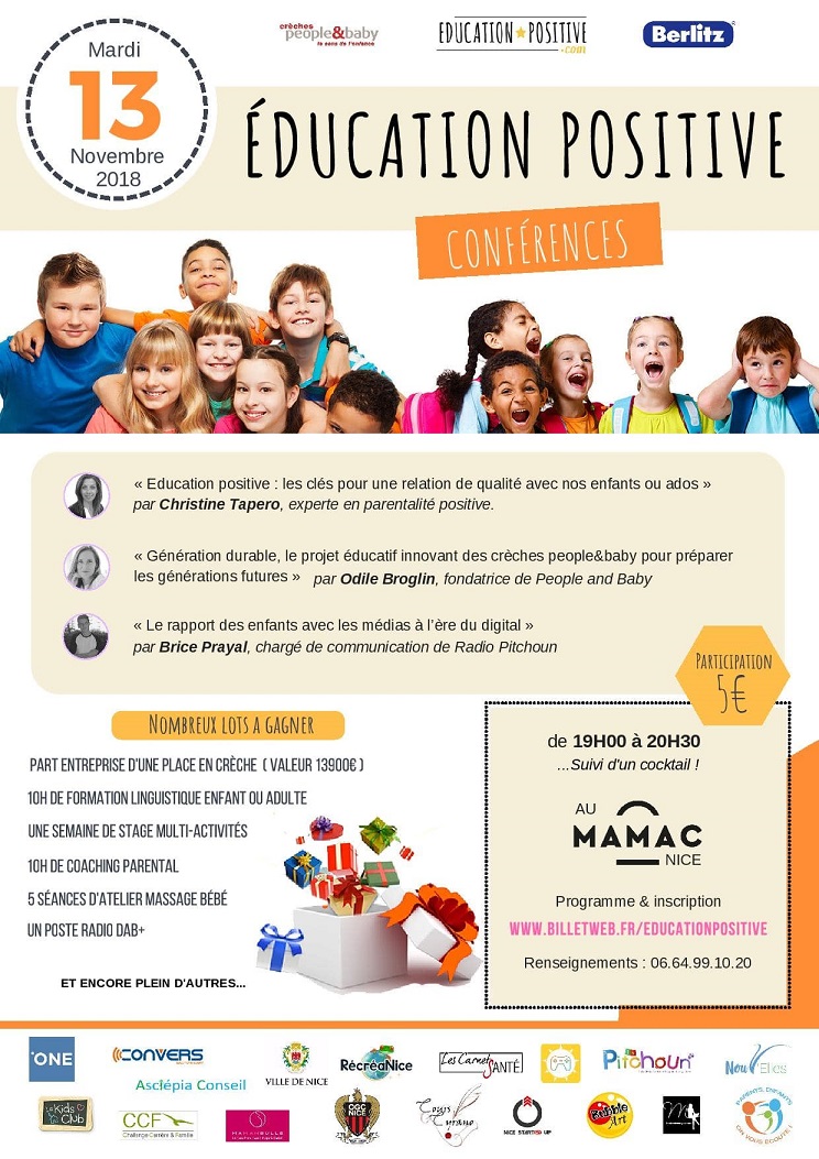 Education Positive Conseils Et Conferences A Nice Mardi 13 Novembre 18 Recreanice