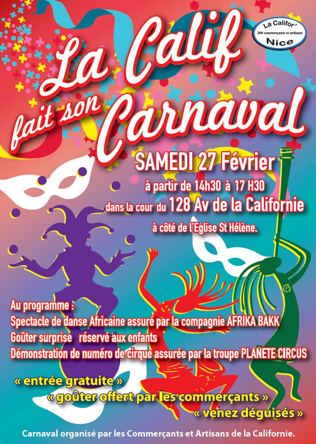 La Calif fait son Carnaval à Nice samedi 27 février 2016 | RécréaNice