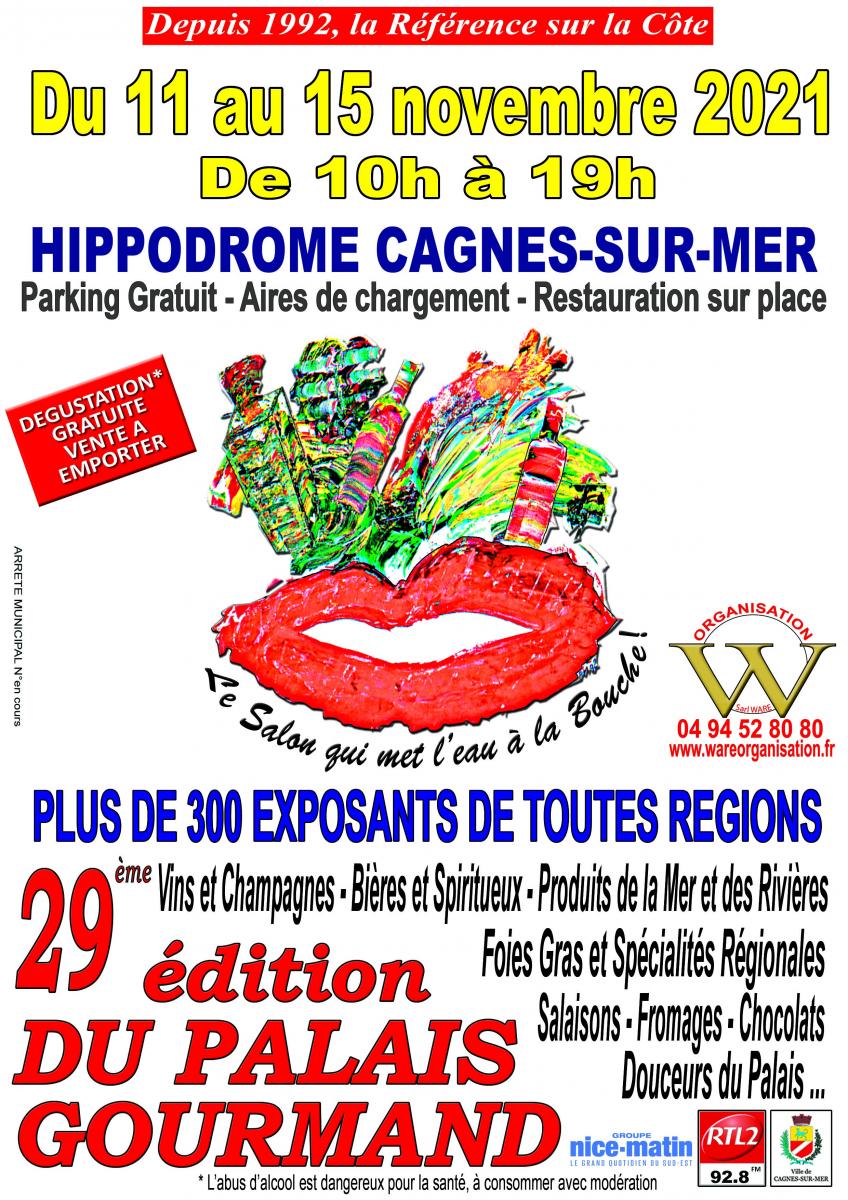 Salon du Palais Gourmand à l'hippodrome de Cagnes-sur-mer du 11 au 15 novembre 2021 | RécréaNice
