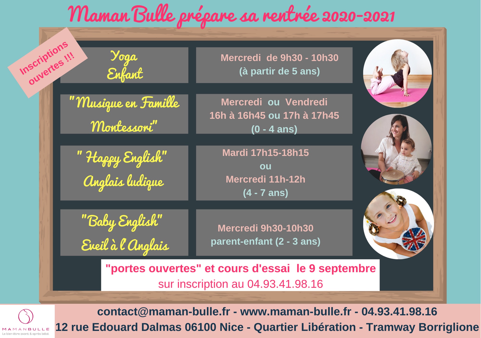 Journee Portes Ouvertes Activites Enfants Et Parent Enfant 21 Chez Maman Bulle A Nice Recreanice