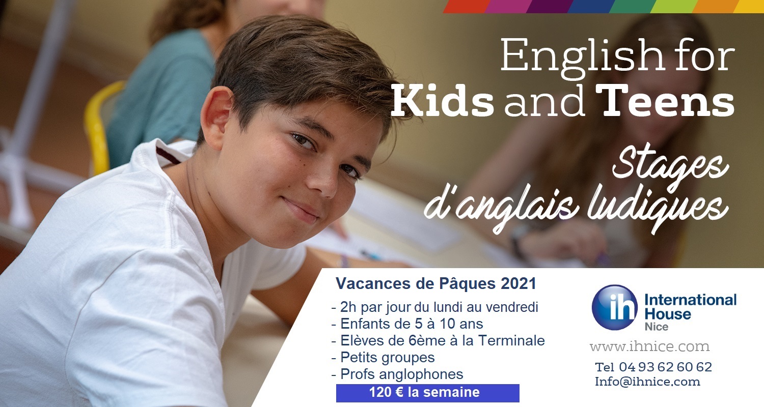 Stages Ludiques D Anglais A L International House De Nice Vacances De Paques 2021 Recreanice